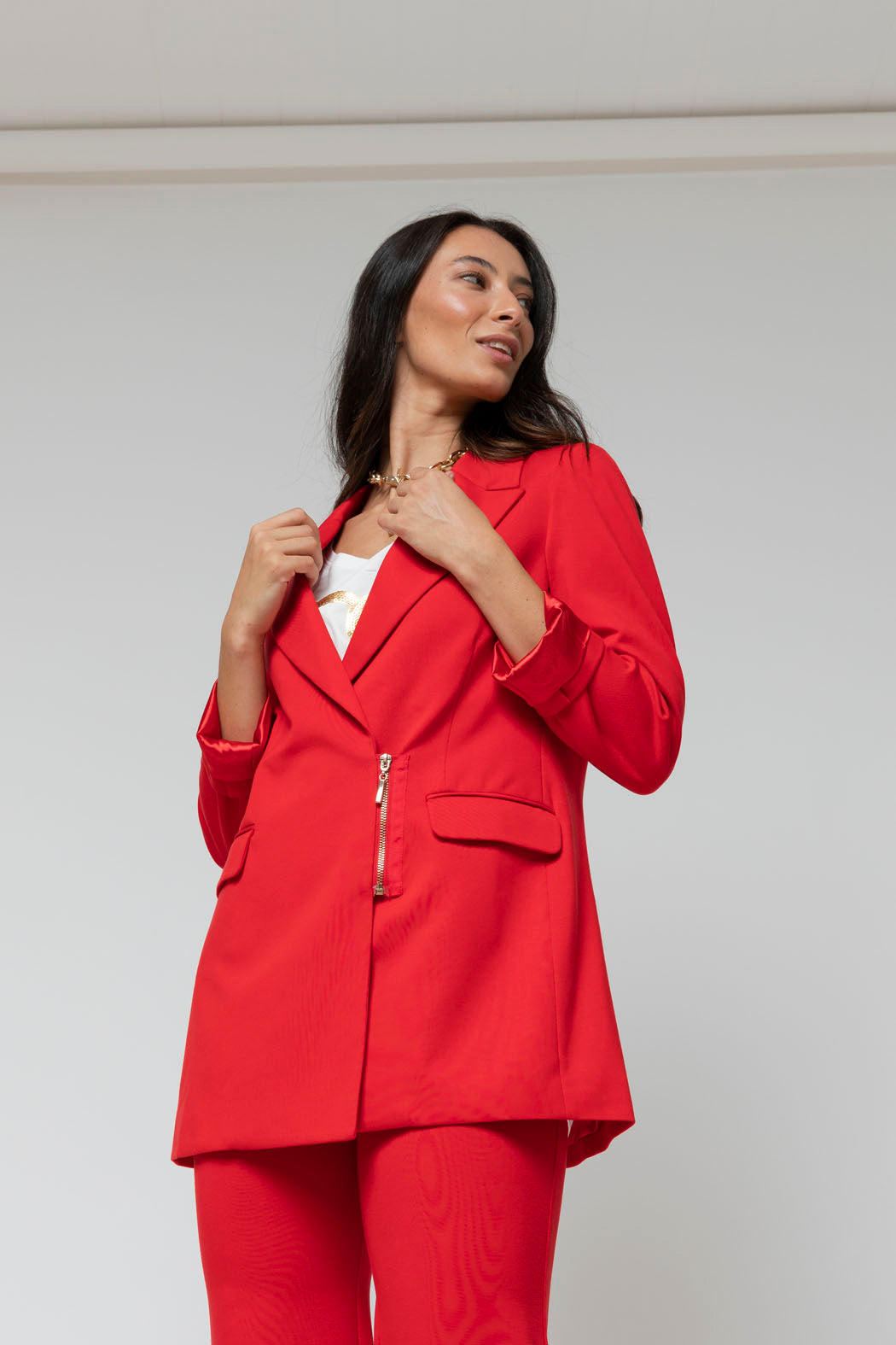 Red Ponte Zippy Blazer - Sale