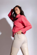Ivory Ultra Spliced Ponte Pant