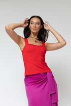 Red Ponte Cami - Final Sale