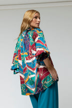 Teal Chains Victorian Blouse - Sale