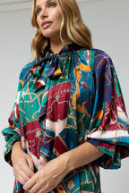 Teal Chains Victorian Blouse - Sale