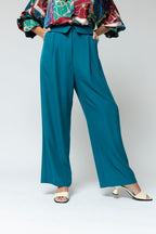 Teal Euro Paperbag Pant - Sale