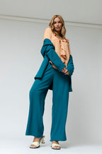 Peach Cascade Dobby Blouse - Final Sale