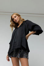 Black Victorian Blouse - Sale