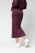 Dark Pink Star Mia Split Skirt - Sale
