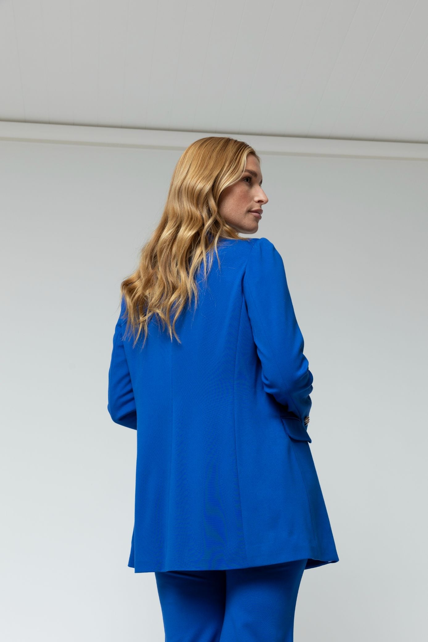 Bright Cobalt Ponte Zippy Blazer - Final Sale
