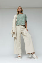 Green Tweed Cape Top