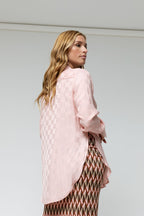 Peach Charlie Silky Shirt - Final Sale