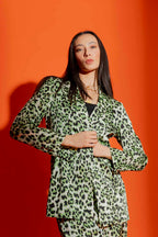 Green Animal Summer Blazer