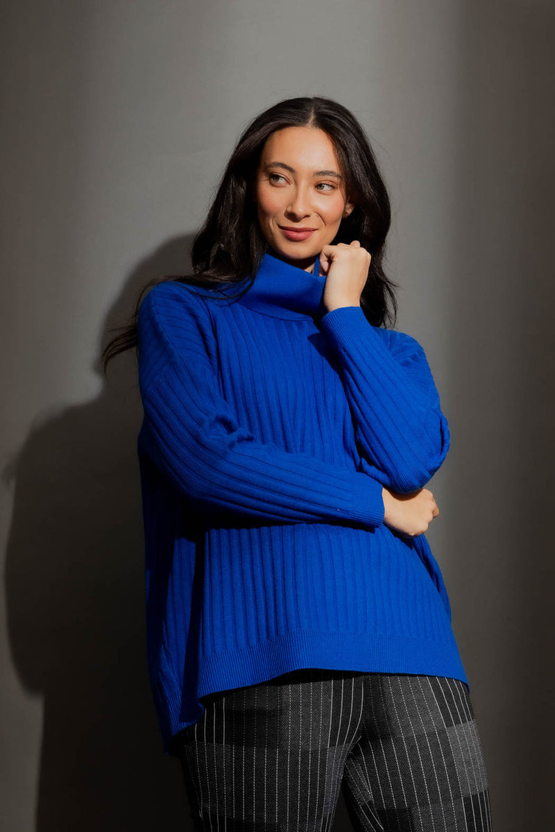 Cobalt Cowl Neck Jumper Cobalt S/M