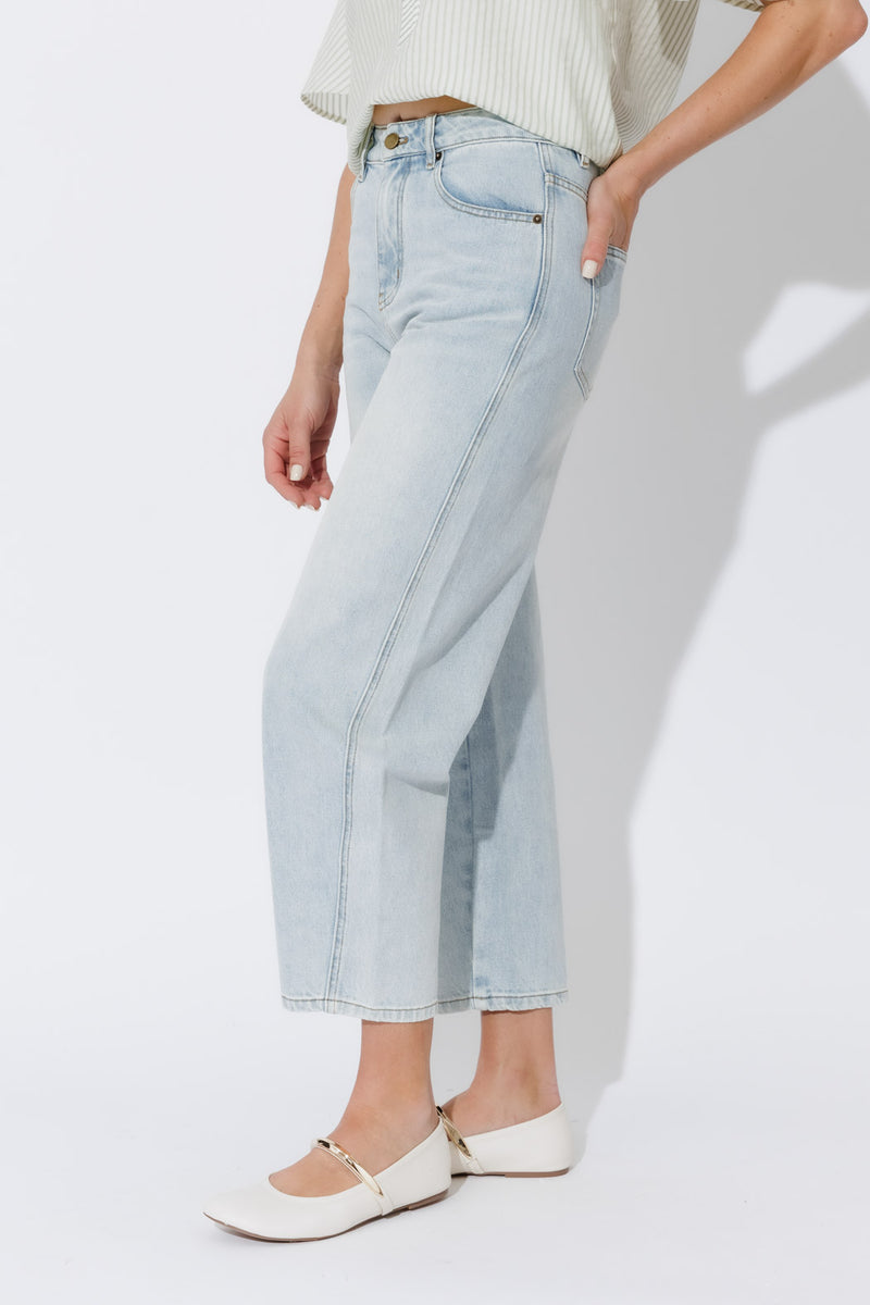 Light Denim Classic Barrel Jean