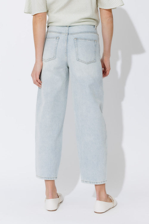 Light Denim Classic Barrel Jean