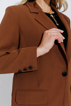 Espresso Euro Boyfriend Blazer