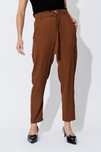 Espresso Euro Paperbag Pant