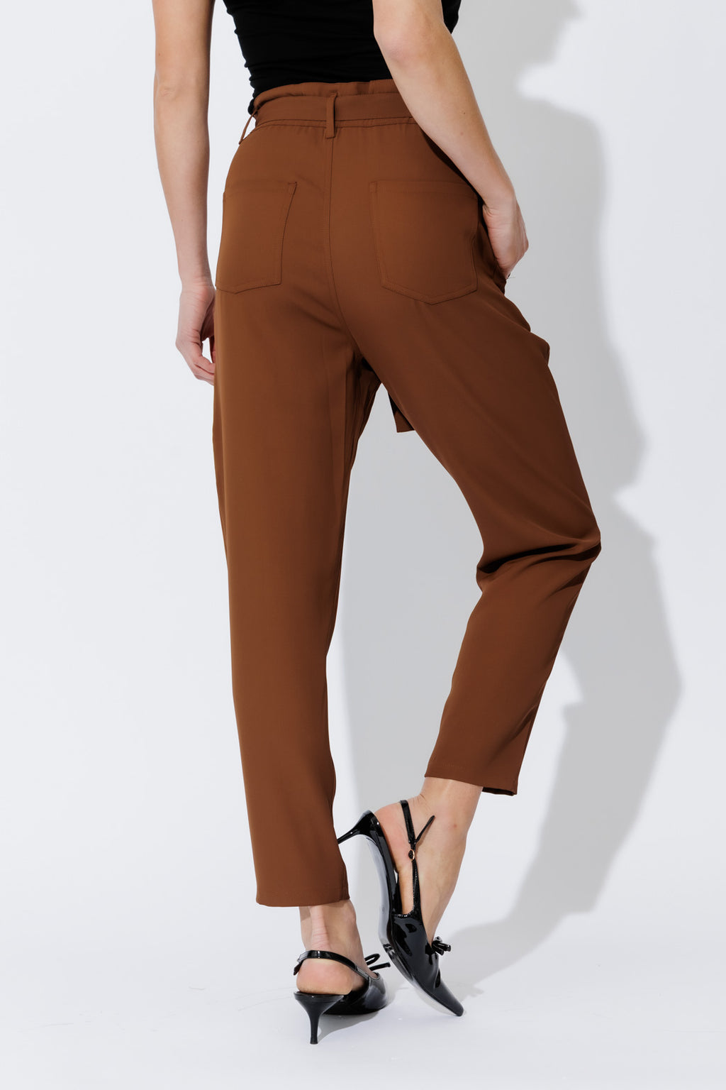 Espresso Euro Paperbag Pant