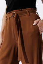 Espresso Euro Paperbag Pant