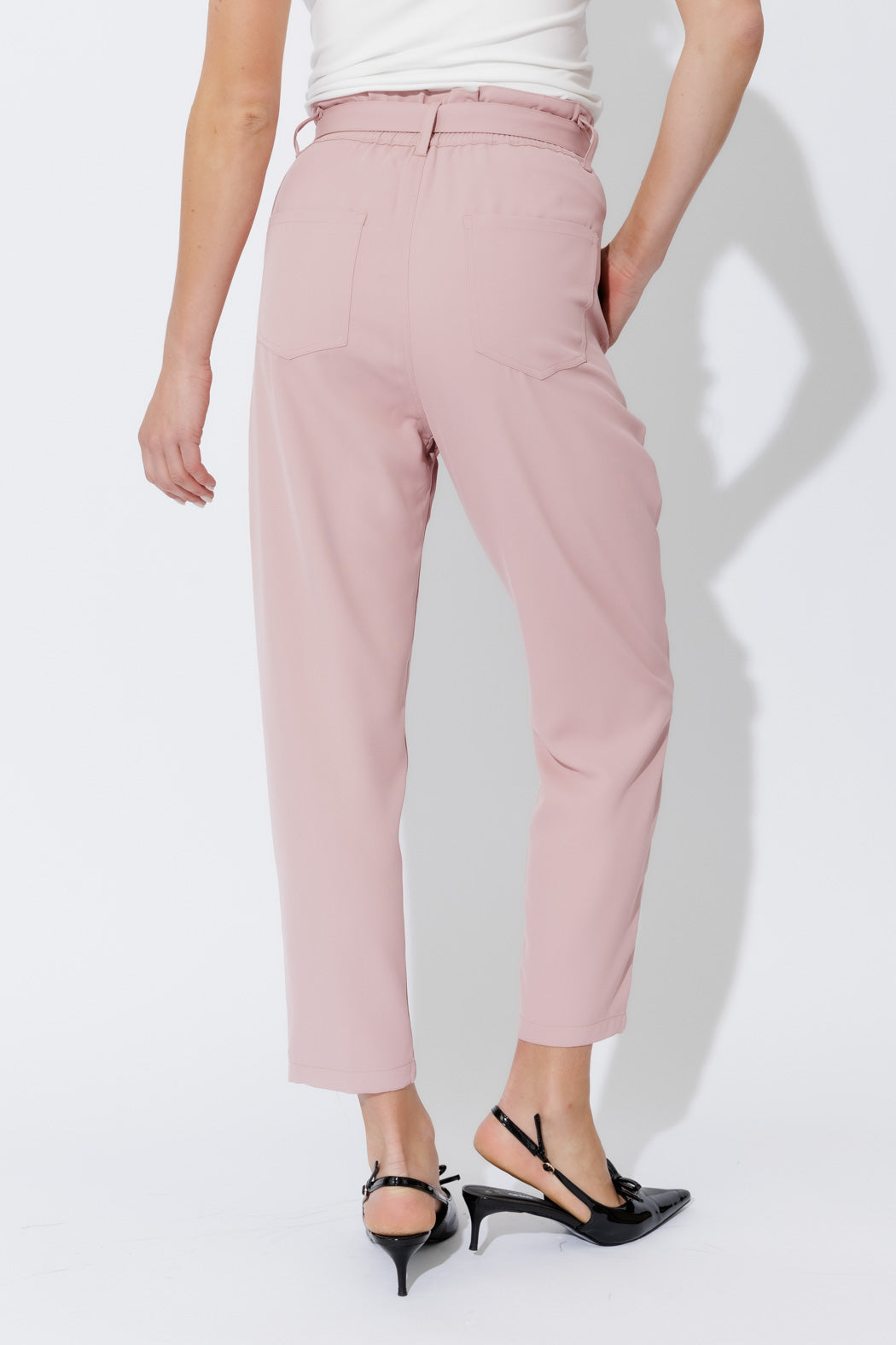 Soft Pink Euro Paperbag Pant