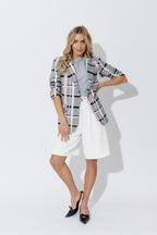 Pink Check Boyfriend Blazer