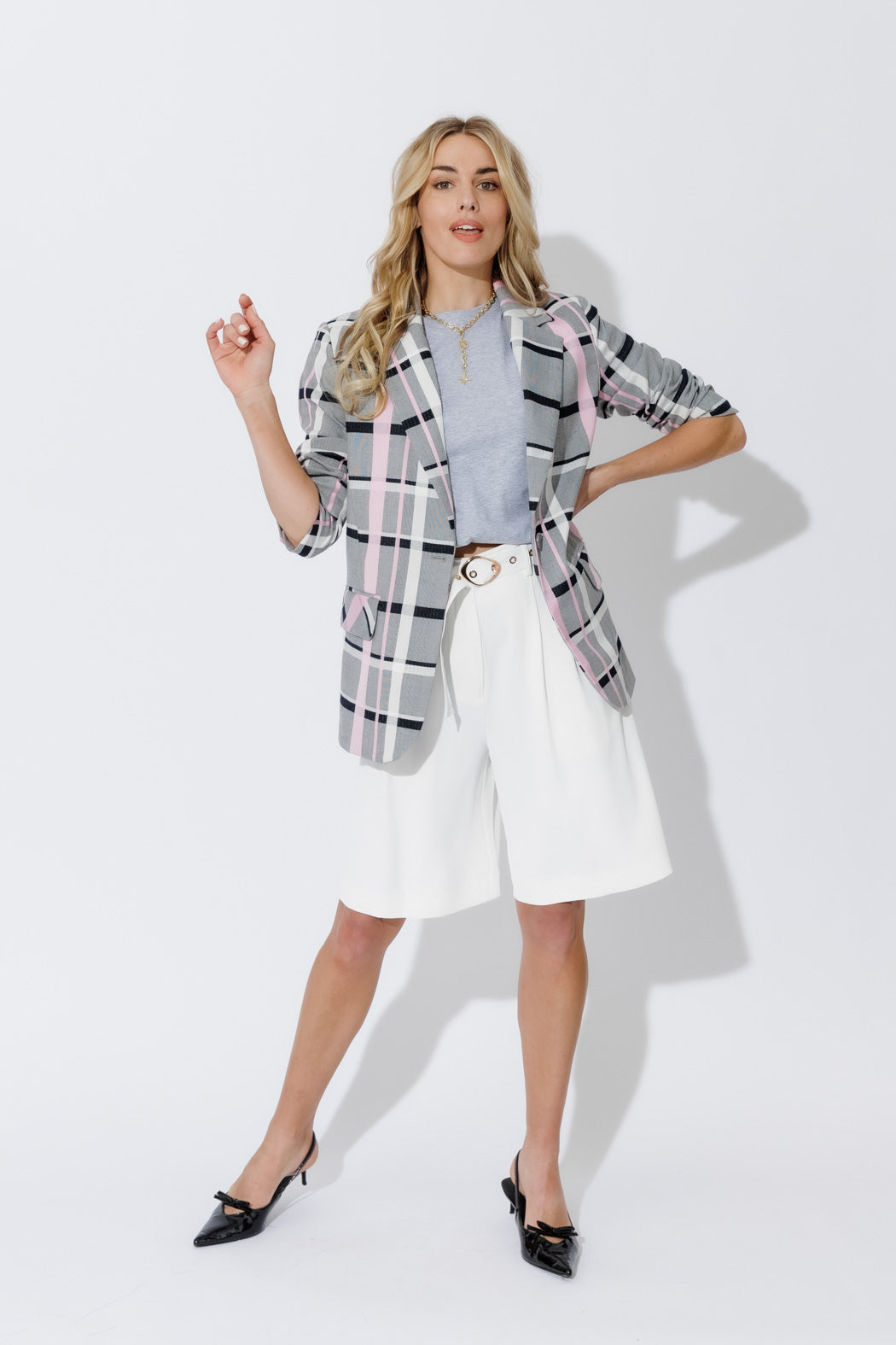 Grey Marle Oversized Crew T-Shirt