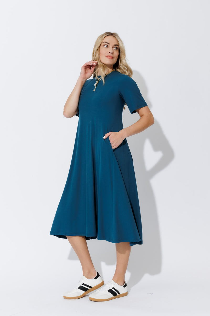 Marine Tencel Bella Dress