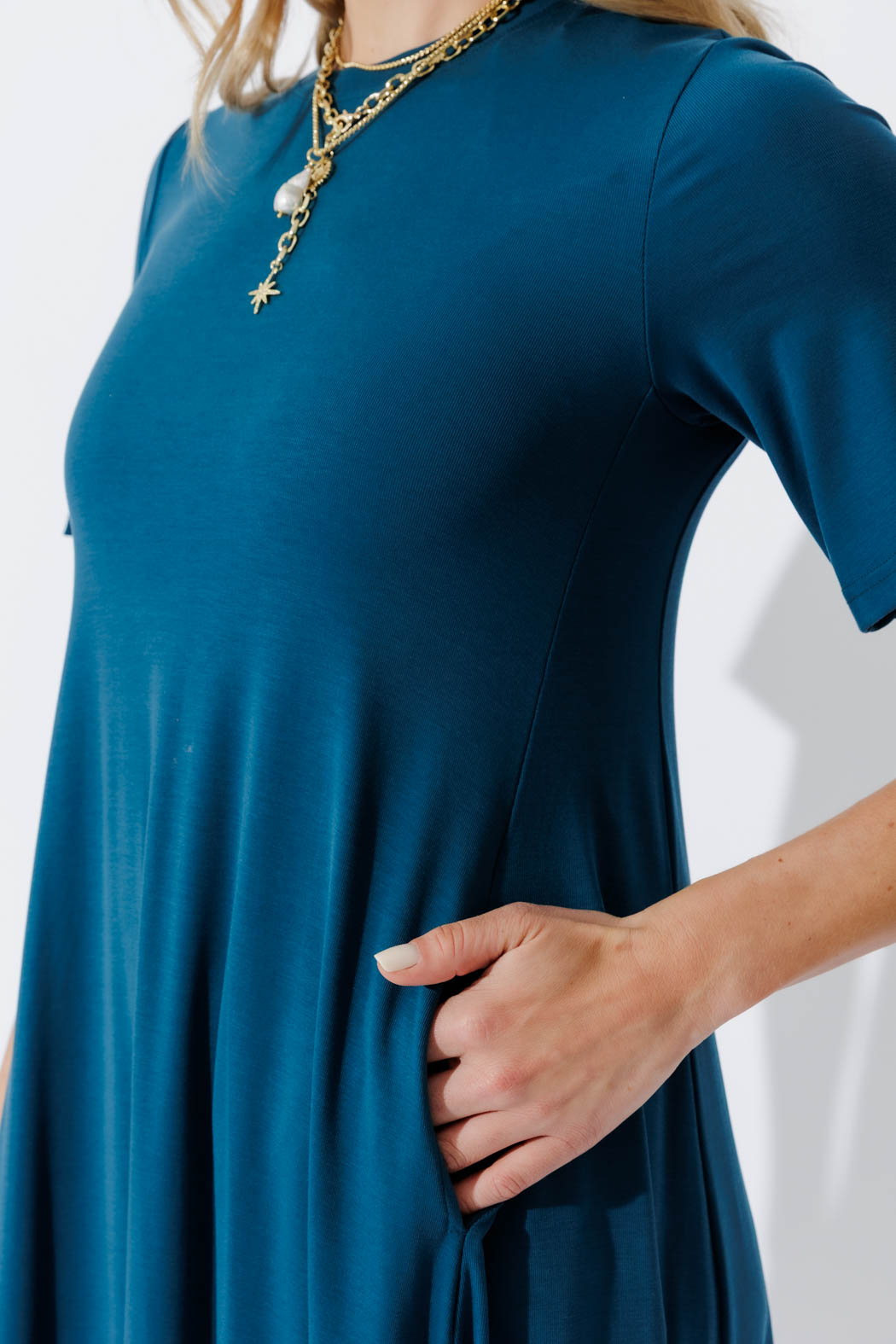 Marine Tencel Bella Dress