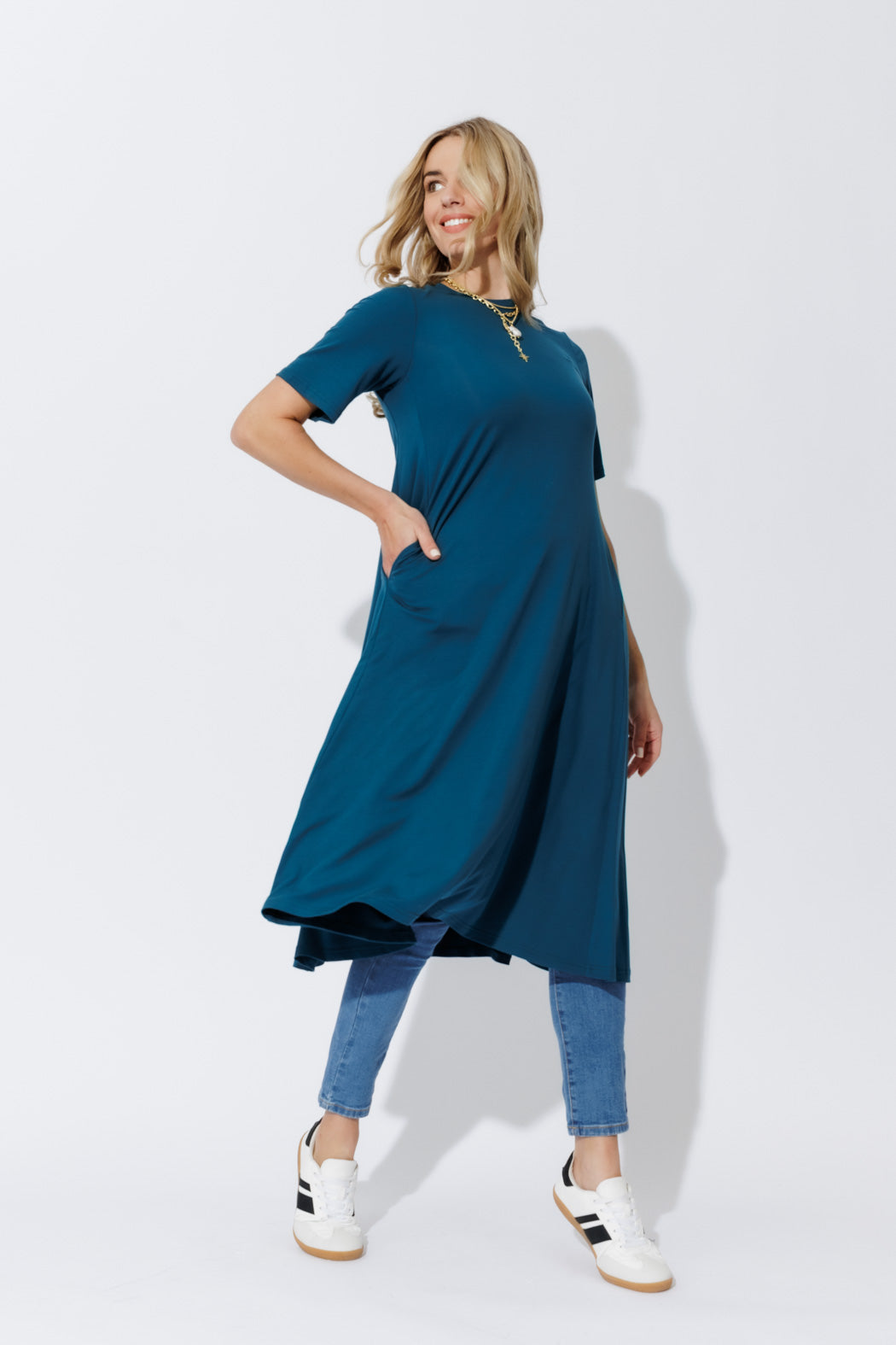 Marine Tencel Bella Dress