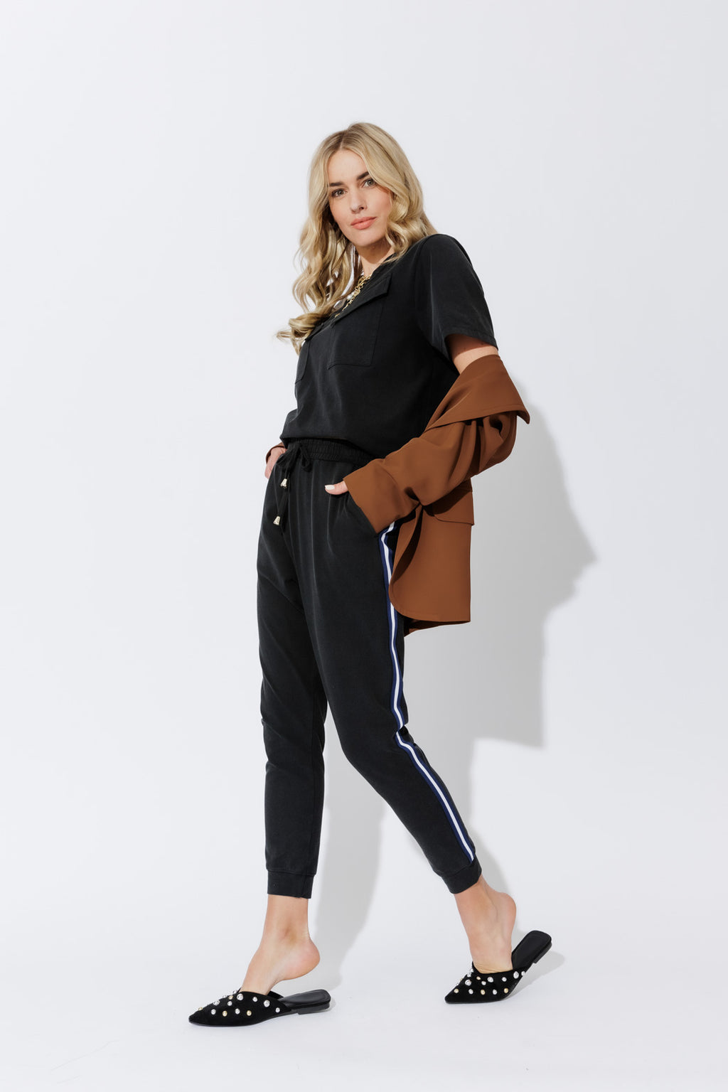 Charcoal Washed Cotton Pocket T-Shirt