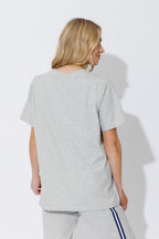 Grey Marle Washed Cotton Pocket T-Shirt
