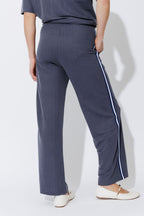 Navy Herringbone Stripe Pant