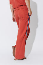 Rust Herringbone Stripe Pant