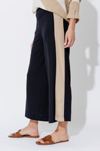 Navy Panelled Jet Culotte