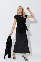 Black Cotton Harlow Top