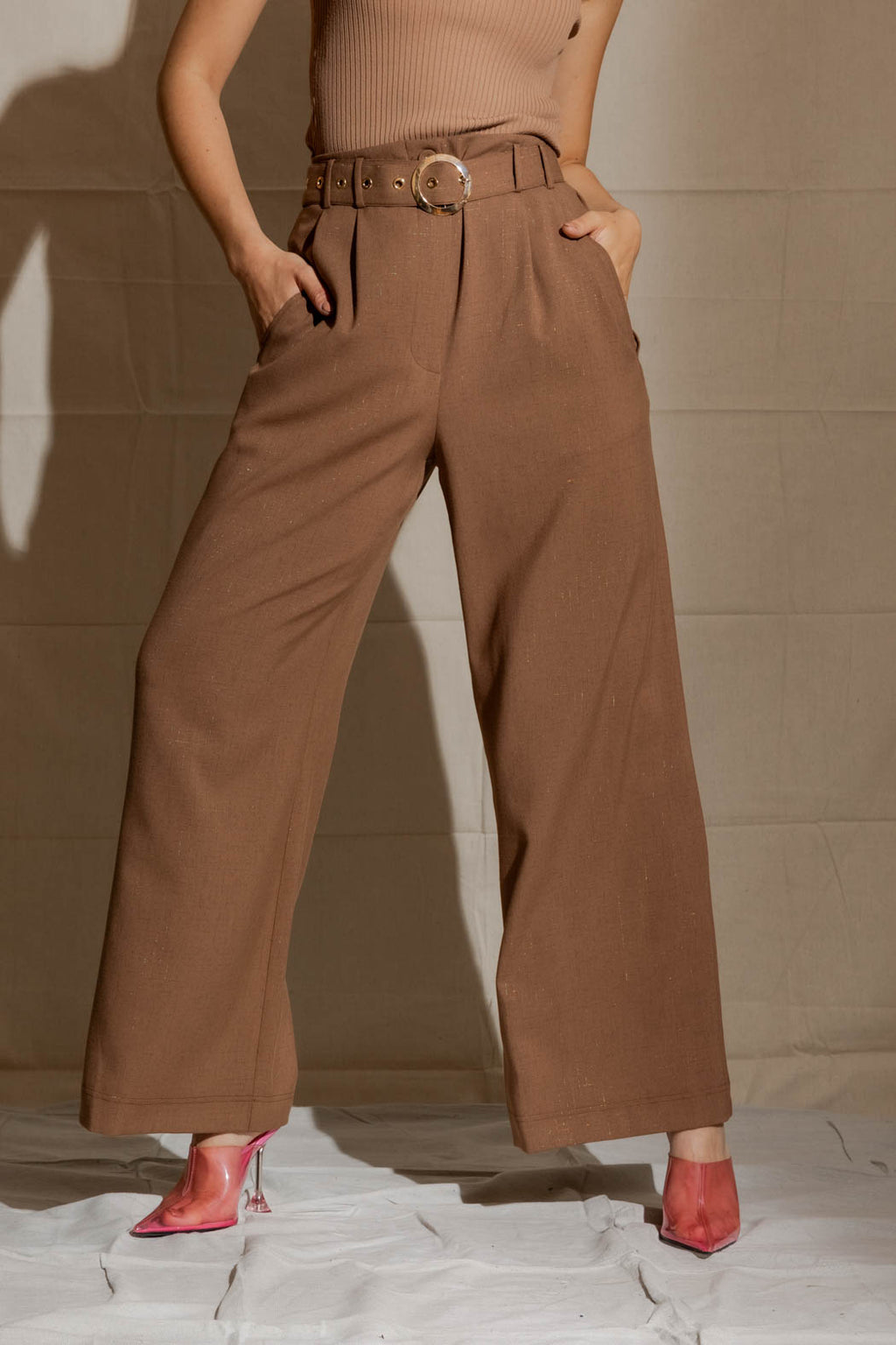Coffee Cleo Pant