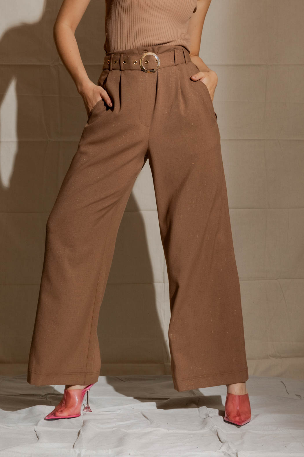 Coffee Cleo Pant