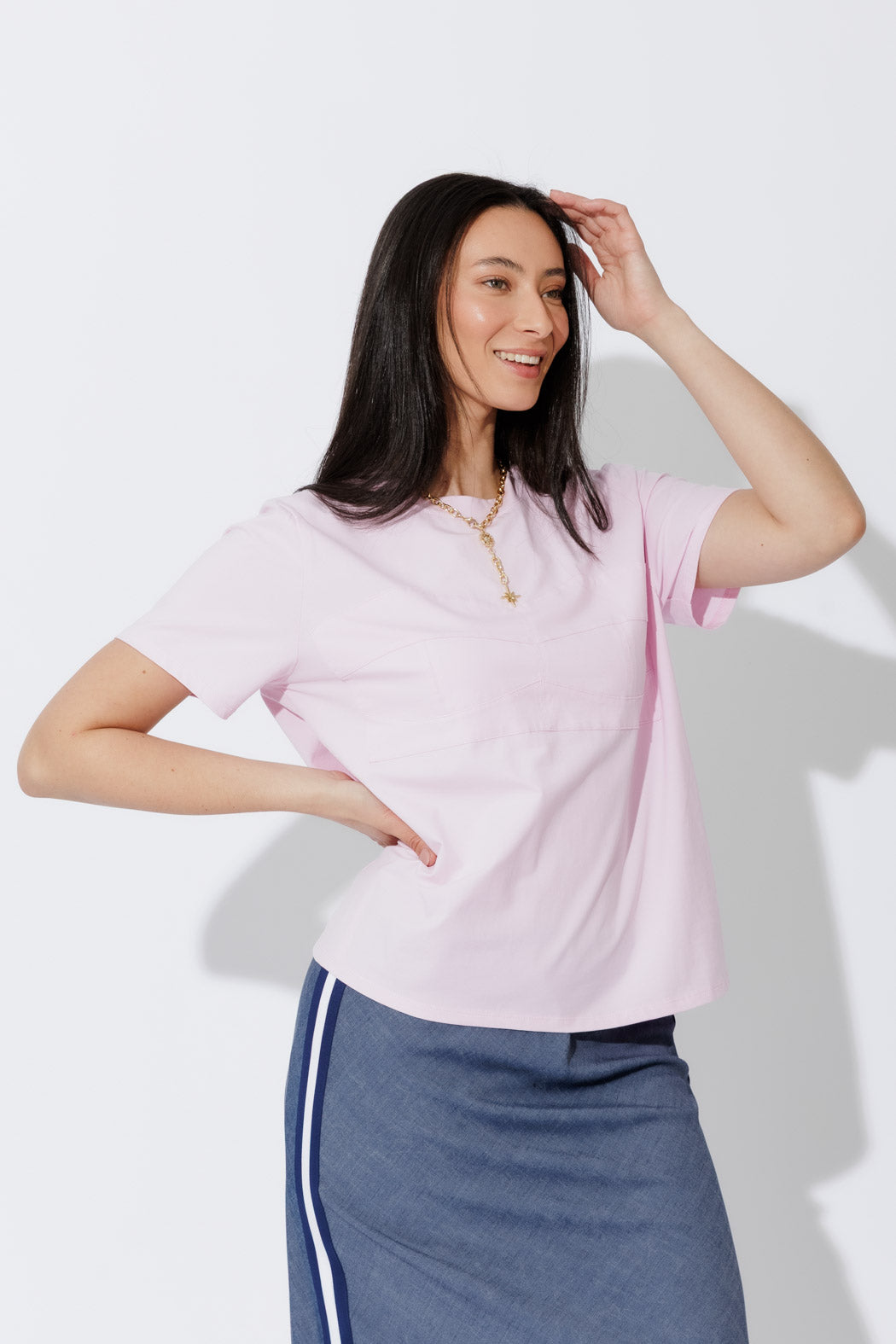 Pink Bustier T-Shirt