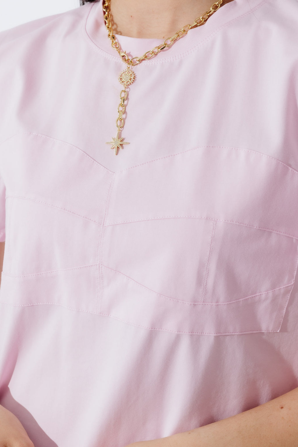 Pink Bustier T-Shirt