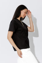 Black Bustier T-Shirt