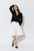 Black Trimmed Blogger Shirt