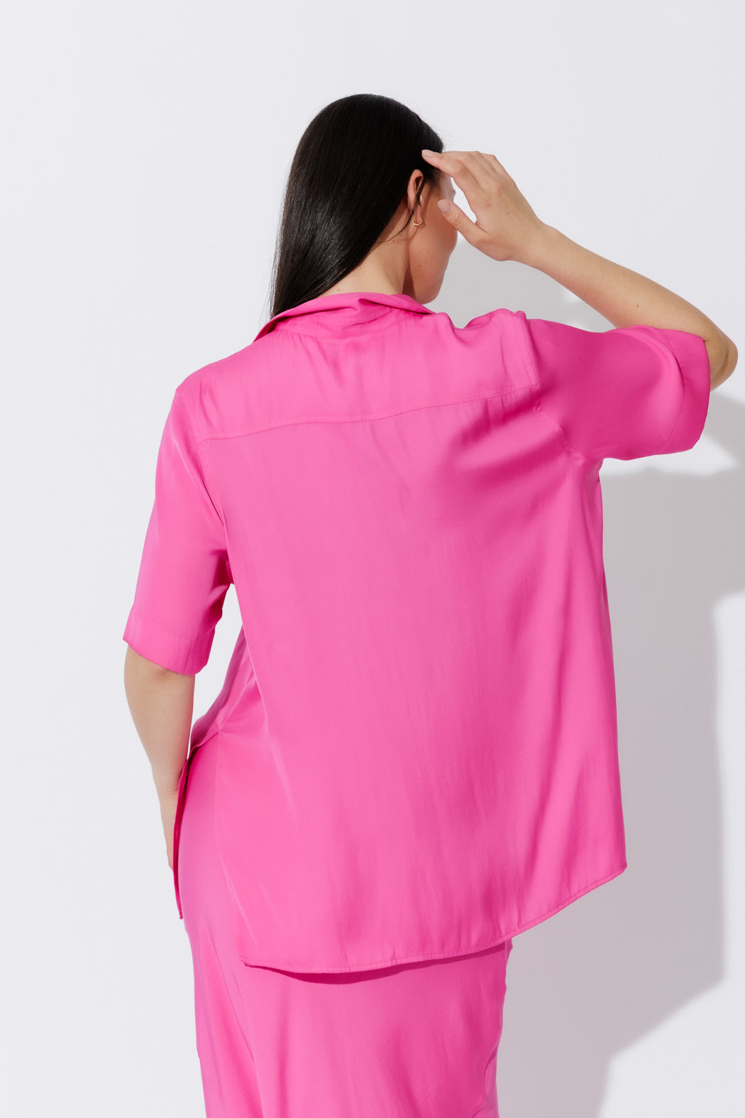 Pink Silky Shirt