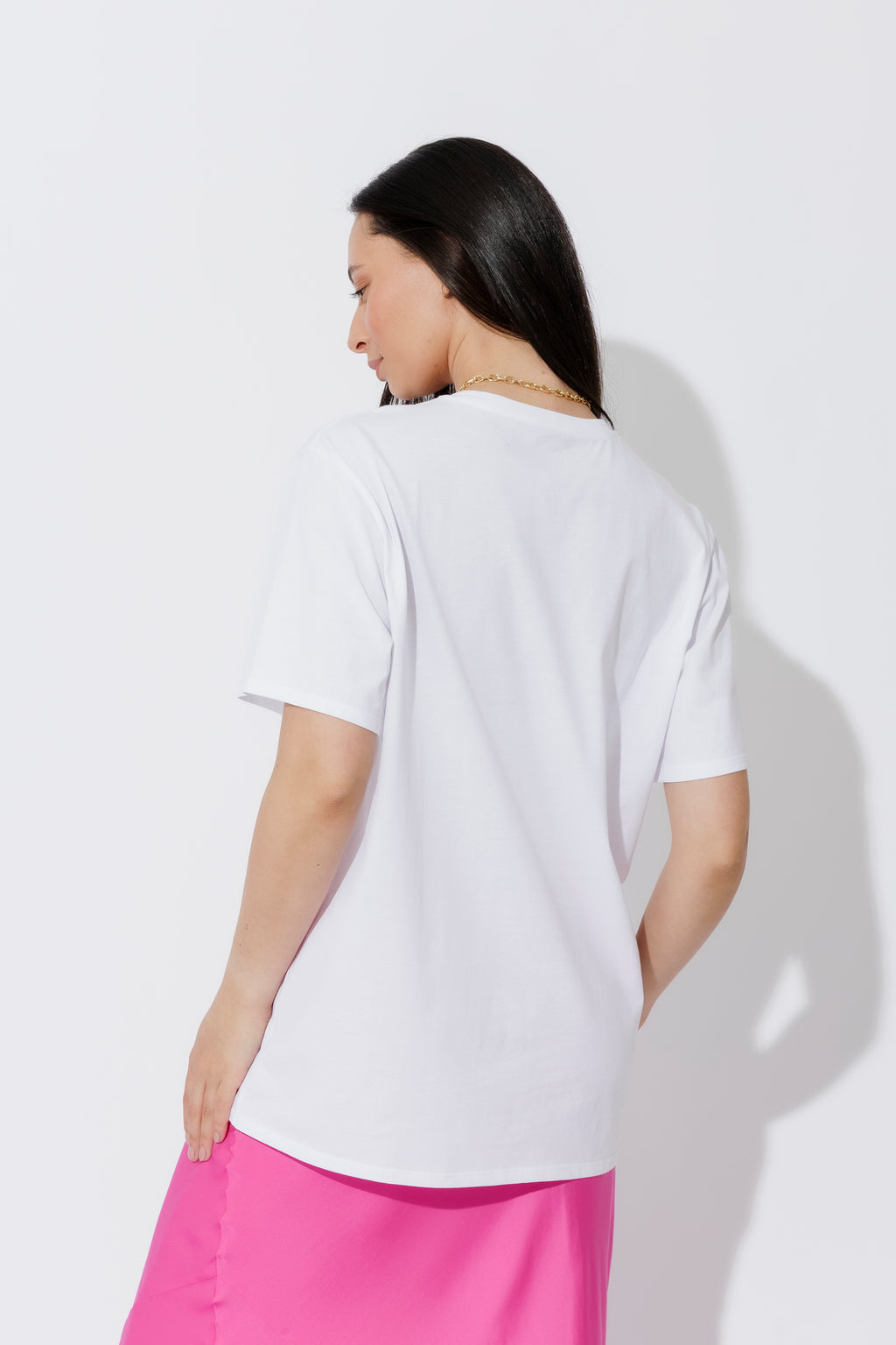 White Dolly Bow Magazine T-Shirt