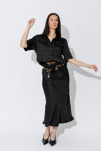 Black Silky Shirt