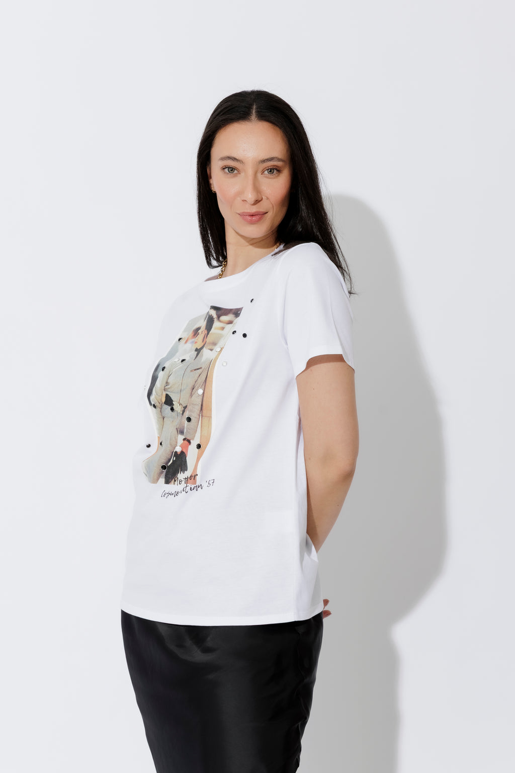 White Cosmo Magazine T-Shirt