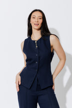 Navy Lyocell Vest