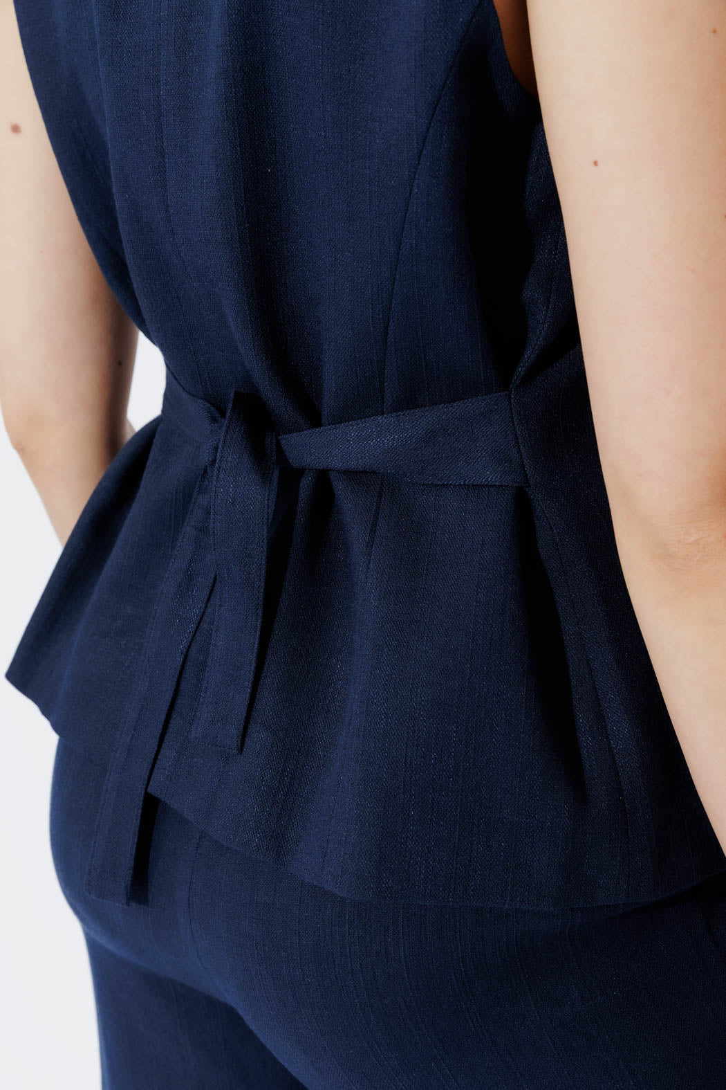 Navy Lyocell Vest