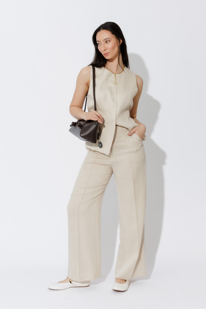 Oatmeal Lyocell Vest