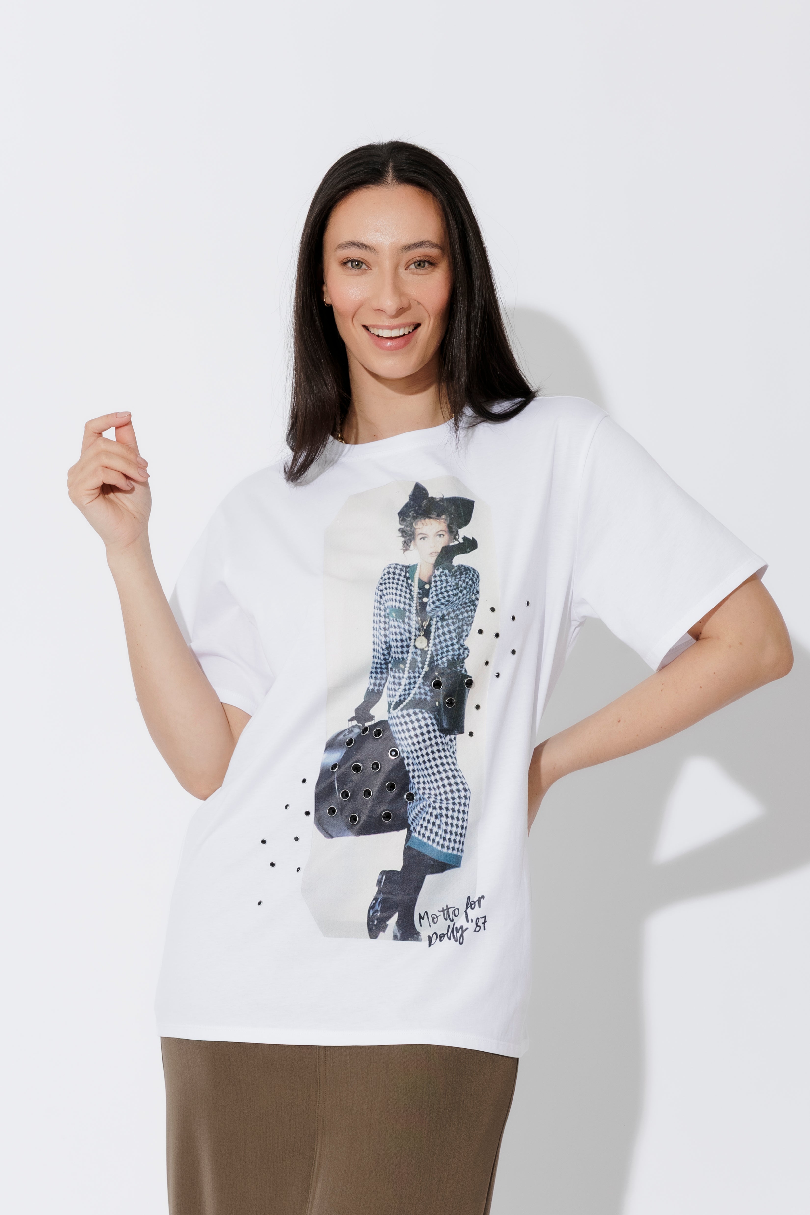 White Dolly Bag Magazine T-Shirt