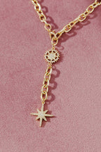 Gold Diamonte Star Necklace
