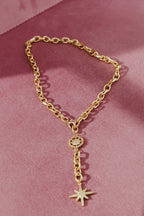 Gold Diamonte Star Necklace