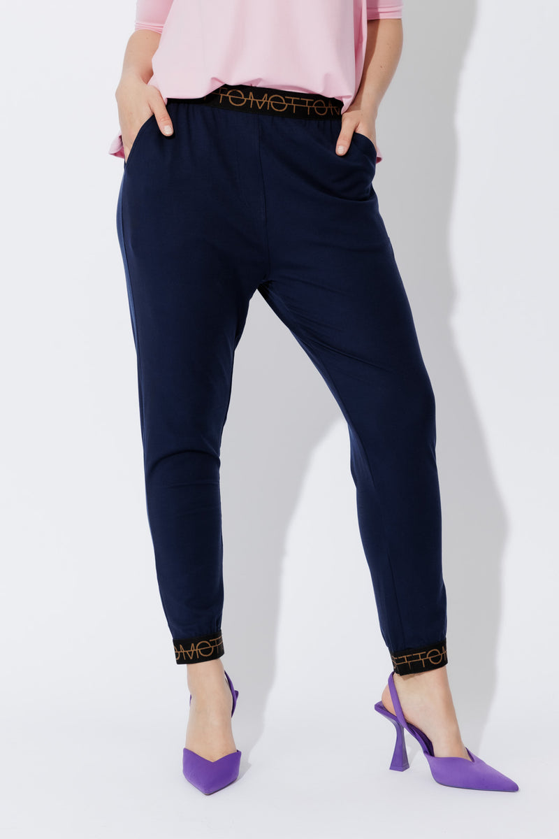 Navy Tencel Weekend Pant