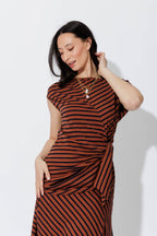Tan/Navy Stripe Harlow Top